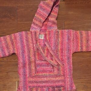 Colorful Hooded Knit Sweater